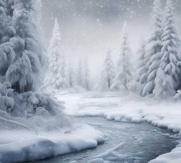 冰封雪锁，漫话描绘冬日景色的成语画卷
