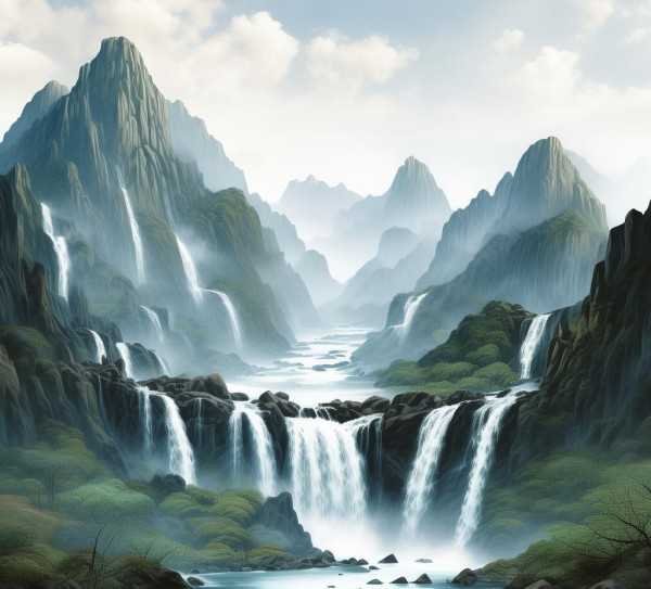 山水成语画卷，山成语接龙之旅
