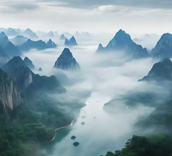 山高水长，千年成语中的山水情怀画卷
