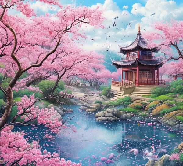 春意盎然，成语绘春画卷